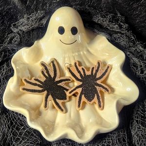 NEW hamdmade wood spider earrings